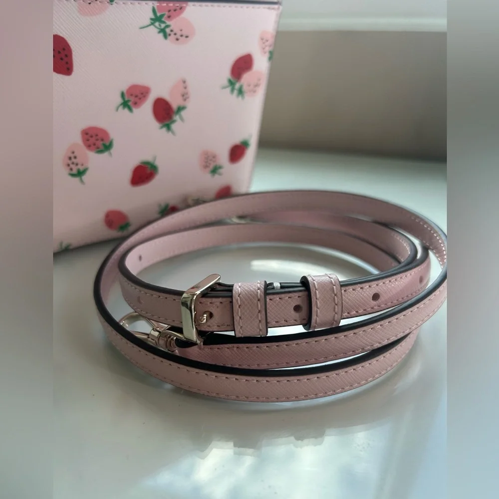 Kate Spade Strawberry Pink Small Crossbody - Picture 10 of 15